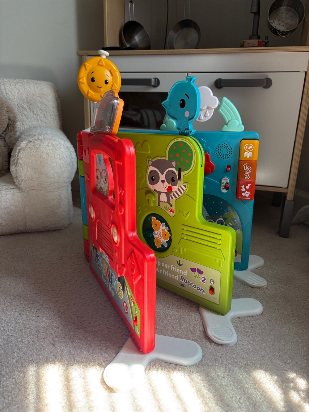 Fisher-Price Bright Red, Green & Blue Activity Learning Center